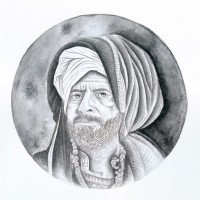 Imtiaz Ali, 06 x 06 Inch, Watercolor On Paper, Figurative Painting, AC-IMA-015